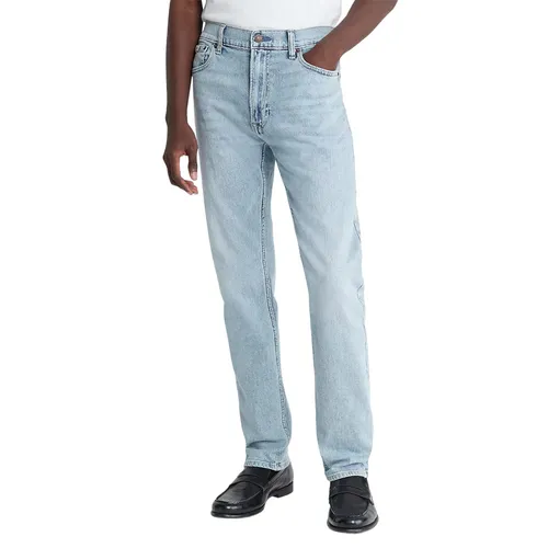 Thời trang Calvin Klein Quần jeans - Quần Jean Nam Calvin Klein CK Slim Straight Fit SP40580004 Màu Xanh Nhạt Size 34 - Vua Hàng Hiệu