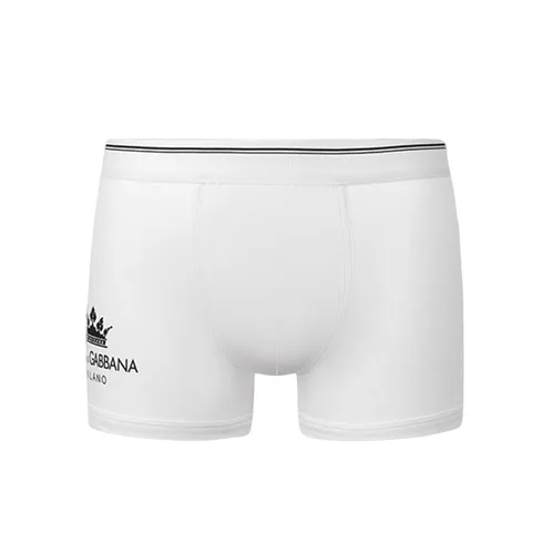 Thời trang Trắng Quần lót - Quần Lót Nam Dolce & Gabbana D&G White Logo Printed M3A13J FUEB0 W0800 Màu Trắng - Vua Hàng Hiệu