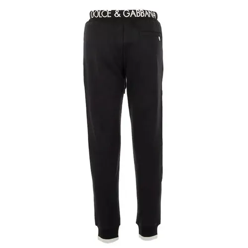 Quần Nỉ Nam Dolce & Gabbana D&G Jogger Crown Logo GYPSY Màu Đen Size 44