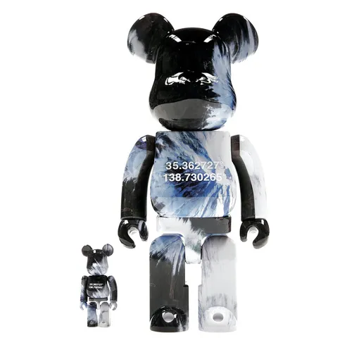 Set Đồ Chơi Mô Hình Bearbrick Benjamin Grant Overview Fuji 100% & 400% Phối Màu - Đồ chơi mô hình - Vua Hàng Hiệu