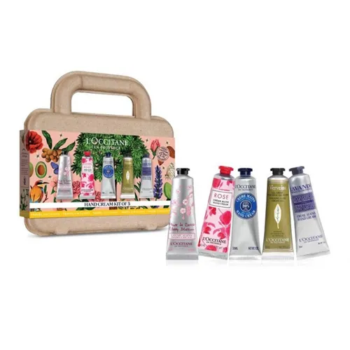 Mỹ phẩm L'Occitane Kem dưỡng da tay - Set Dưỡng Da Tay L’Occitane En Provence Hand Cream Kit 30ml X 5 - Vua Hàng Hiệu