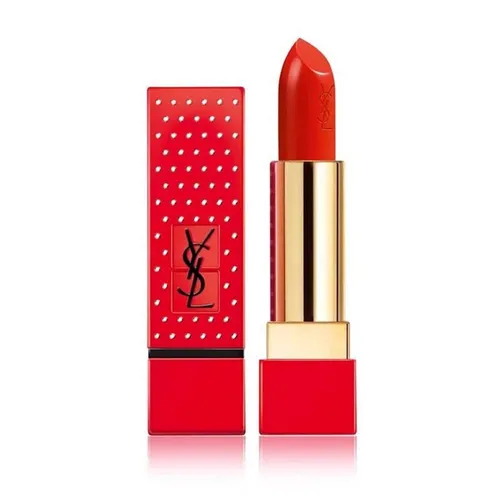 Son Yves Saint Laurent YSL Collector 13 Le Orange Limited Màu Đỏ Cam (Vỏ Chấm Bi)