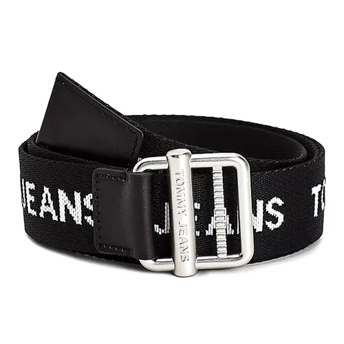 Thắt lưng Tommy Hilfiger - Thắt Lưng Nam Tommy Hilfiger Essential Webbing Belt AM0AM07521_NERO_BDS Màu Đen Size 100 - Vua Hàng Hiệu