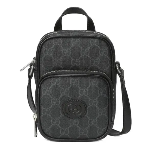Túi Đeo Chéo Gucci Interlocking Mini Bag Shoulder 672952 Màu Đen - Túi xách - Vua Hàng Hiệu