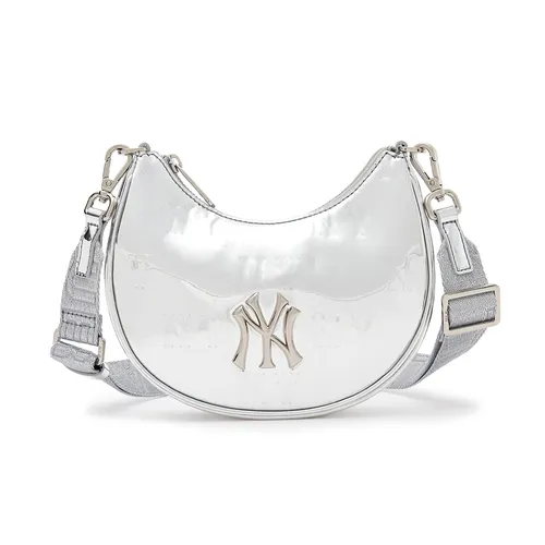 Túi xách - Túi Đeo Chéo MLB Mini Monogram 3ACRS044N-50SIS Màu Bạc - Vua Hàng Hiệu