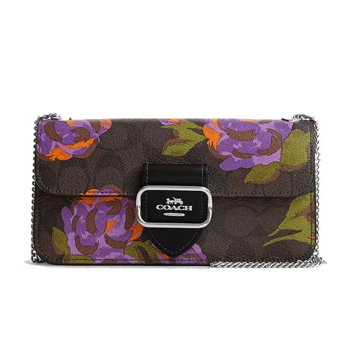 Túi Đeo Chéo Nữ Coach Morgan Crossbody In Signature Canvas With Rose Print Phối Màu