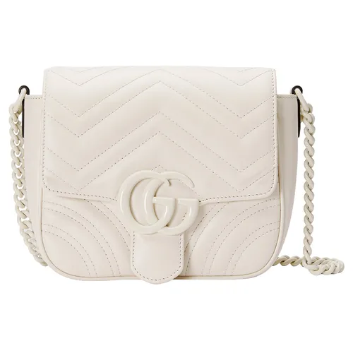 Túi Đeo Chéo Nữ Gucci GG Marmont Matelassé Mini Shoulder Bag Màu Trắng