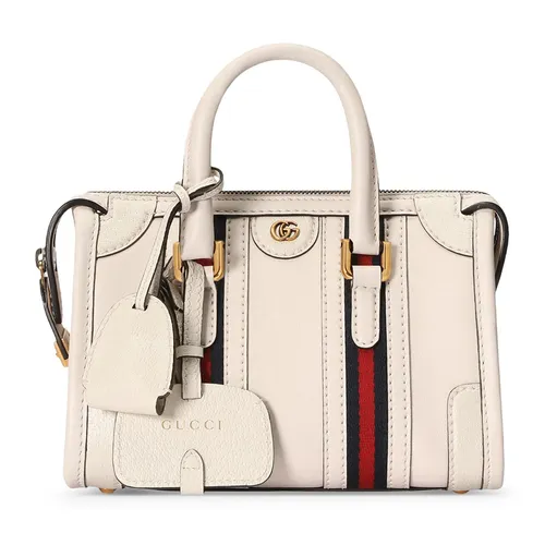 Túi Đeo Chéo Nữ Gucci Mini Handbag With Double G Màu Trắng