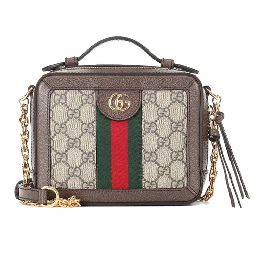 Túi xách - Túi Đeo Chéo Nữ Gucci Ophidia GG Mini Shoulder Bag 602576-K05NB-8745 Màu Nâu Be - Vua Hàng Hiệu