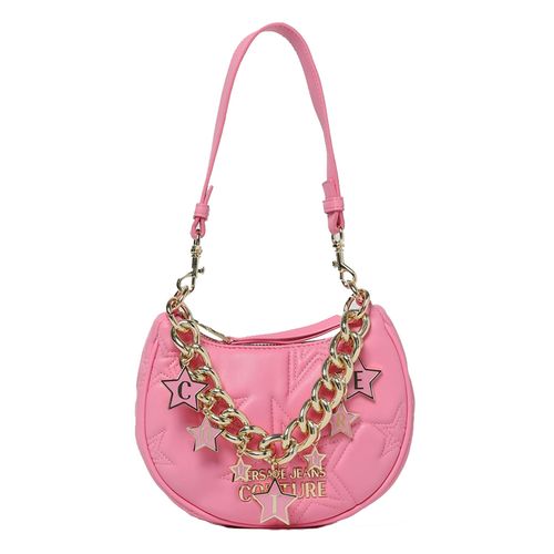 Túi Đeo Vai Nữ Versace Jeans Couture Star-Embroidered Quilted Shoulder Bag 75VA4BC4ZS806 Màu Hồng
