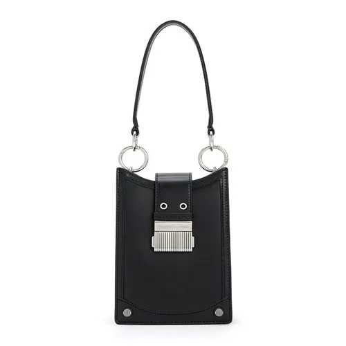Túi Đựng Điện Thoại Nữ Charles & Keith CNK Winslet Belted Canvas Phone Pouch Black 70840529 Màu Đen