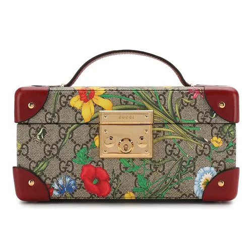 Túi xách Nữ Túi đựng đồ - Túi Hộp Nữ Gucci Ophidia Jewelry Box 576386/92YEC Màu Nâu Đỏ - Vua Hàng Hiệu