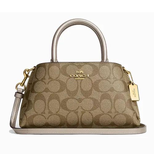 Túi Xách Nữ Coach Zuri Crossbody In Signature Canvas CN308 Màu Nâu Khaki - Túi xách - Vua Hàng Hiệu