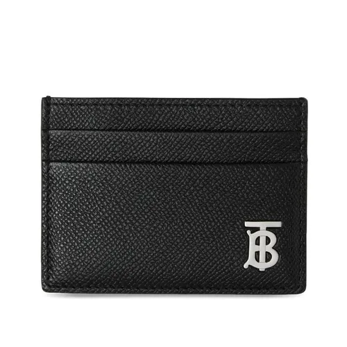 Ví Đựng Thẻ Burberry Grainy Leather TB Card Case 80626621 Màu Đen