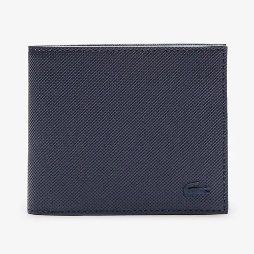 Ví Nam Lacoste Men's Classic Petit Piqué Three Card Wallet NH2309HC 021 Màu Xanh Navy