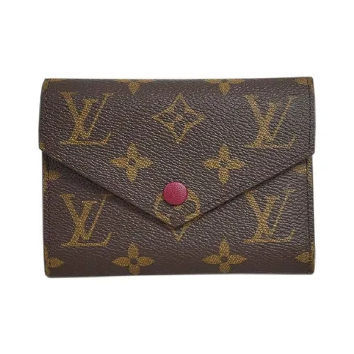Louis Vuitton Nữ Ví - Ví Nữ Louis Vuitton LV Victorine Wallet Monogram Fuchsia Pink Màu Nâu - Vua Hàng Hiệu