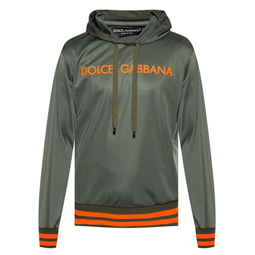 Áo Hoodie Nam Dolce & Gabbana D&G Sweatshirt With Logo G9JQ3T G7RAX-N4816 Màu Xanh Lá