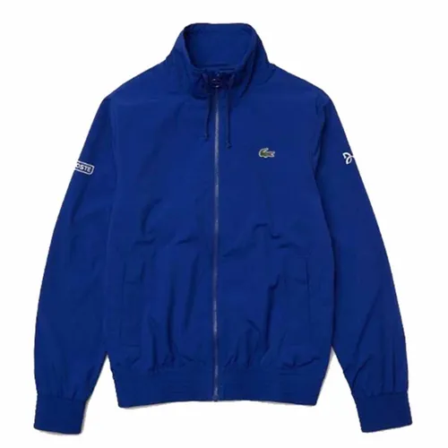 Áo Khoác Gió Nam Lacoste Sport X Novak Djokovic Lightweight Zip Jacket BH6936 - BDM Màu Xanh Blue Size 46