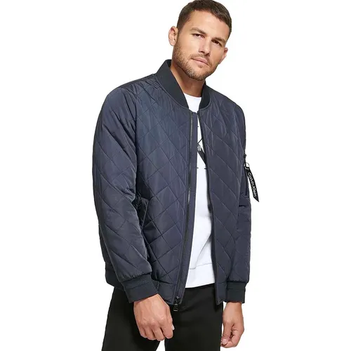 Thời trang Calvin Klein Áo khoác - Áo Khoác Nam Calvin Klein CK Men's Flight Jacket Màu Xanh Navy Size S - Vua Hàng Hiệu
