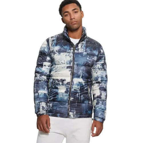 Áo Khoác Nam Guess F4G2 Màu Xanh Blue Size S - Thời trang - Vua Hàng Hiệu