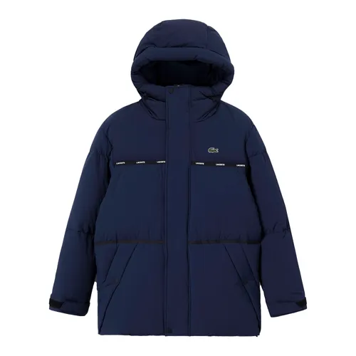 Áo Khoác Nam Lacoste Common Short Length Puffer Down Jumper BH882E-BDM Màu Xanh Navy Size 46