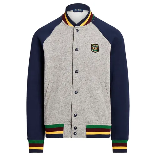 Thời trang Ralph Lauren Nam Áo khoác - Áo Khoác Nam Ralph Lauren Laurel Crest Fleece Baseball Jacket 93642001 Phối Màu Size S - Vua Hàng Hiệu