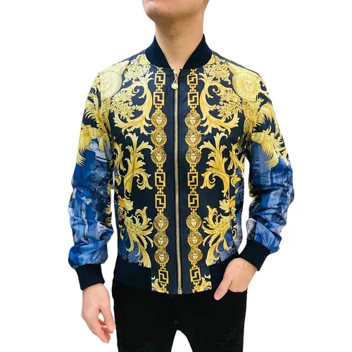Thời trang - Áo Khoác Nam Versace Silk Paisley Print Shirt Phối Màu - Vua Hàng Hiệu