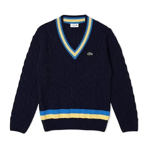 Áo Len Lacoste Classic Fit V Neck Sweater Màu Xanh