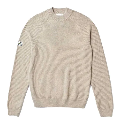 Áo Len Nam Lacoste Crewneck Wool And Alpaca Màu Kem
