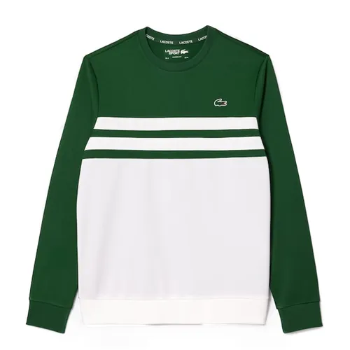 Áo Nỉ Sweater Nam Lacoste Sportsuit Rip Resistant Tennis SH7519 00 291 Màu Trắng/Green Size 3