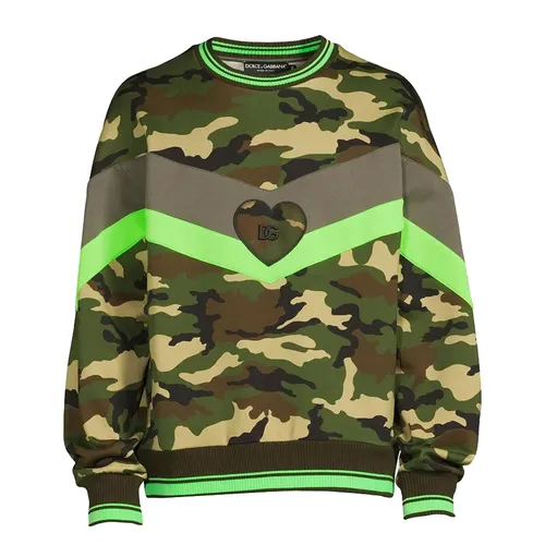 Áo Nỉ Sweater Nam Dolce & Gabbana D&G Camo Heart Phối Màu - Thời trang - Vua Hàng Hiệu
