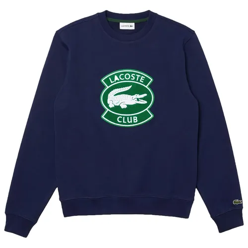 Áo Nỉ Sweater Nam Lacoste Club Badge SH1181 Màu Xanh Navy Size 2