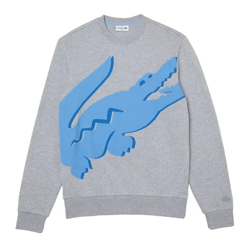 Áo Nỉ Sweater Nam Lacoste Crew Neck Print Organic Màu Xám