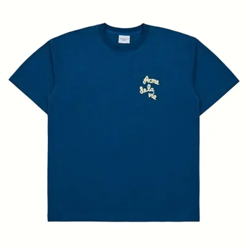 Acmé De La Vie - Áo Phông Acmé De La Vie ADLV Embossing Script Tshirt Màu Xanh Size 1 - Vua Hàng Hiệu