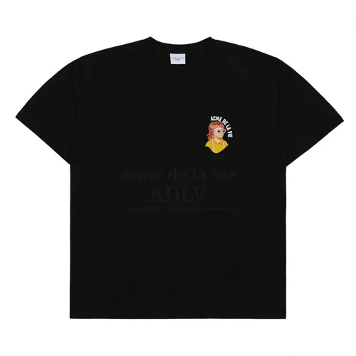 Acmé De La Vie - Áo Phông Acmé De La Vie ADLV Mini Baby Face Yellow T-Shirt Màu Đen - Vua Hàng Hiệu