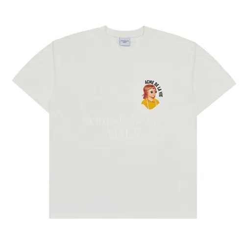 Acmé De La Vie - Áo Phông Acmé De La Vie ADLV Mini Baby Face Yellow T-Shirt Màu Kem - Vua Hàng Hiệu