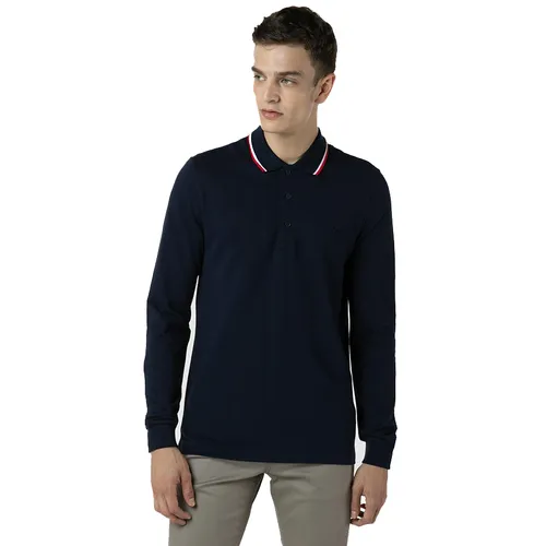 Áo Polo Dài Tay Nam Lacoste PH2215 15L Màu Xanh Navy