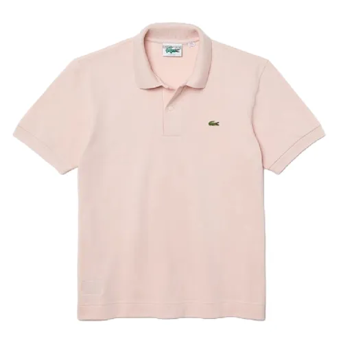 Thời trang - Áo Polo Nam Lacoste Classic Fit Organic Cotton Polo Shirt L1221 00 ADY Màu Hồng Nhạt Size 3 - Vua Hàng Hiệu