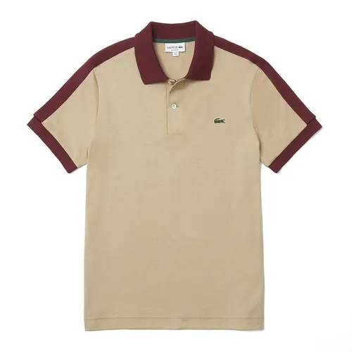 Áo Polo Nam Lacoste Men's Classic Fit Contrast Collar Polo Shirt PH9532 00 02S  Màu Be Size 5