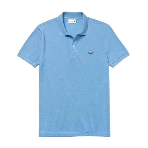 Áo Polo Nam Lacoste Men's Cotton Petit Pique Slim Fit Fanon Chine PH4012 00 DRW Màu Xanh Blue Size 3