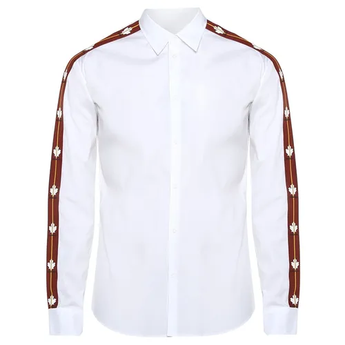 Áo Sơ Mi Nam Dsquared2 White Contrast Tape Formal Shirt 0105007235A21008 Màu Trắng Size 50