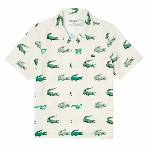 Thời trang - Áo Sơ Mi Nam Lacoste Golf CH56195170V Màu Trắng Hoạ Tiết Size XS - Vua Hàng Hiệu