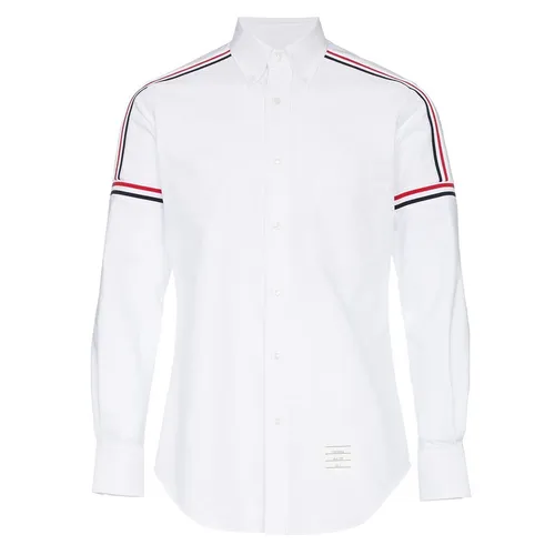 Thời trang Thom Browne Áo sơ mi - Áo Sơ Mi Nam Thom Browne Seamed Elastic Long Shirt MWL270A00139 Màu Trắng - Vua Hàng Hiệu