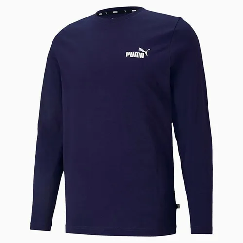Puma - Áo Thun Dài Tay Nam Puma Essential Small Logo Longsleeve Tee 589027 Màu Xanh Navy Size S - Vua Hàng Hiệu