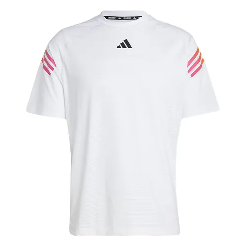 Áo Thun Nam Adidas Train Icons 3 Bar Logo Training Tee Tshirt IC5496 Màu Trắng Size L