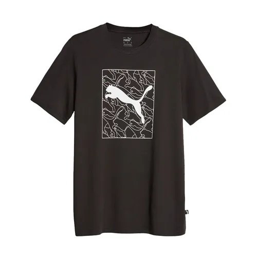 Áo Thun Nam Puma Graphics Cat Tee 677184 01 Tshirt Màu Đen
