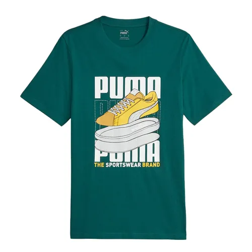 Puma - Áo Thun Nam Puma Graphics Sneaker 677186 43 Tshirt Màu Xanh - Vua Hàng Hiệu