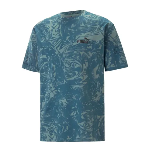 Puma - Áo Thun Nam Puma Power Printed Tshirt 67339784 Xanh Blue - Vua Hàng Hiệu