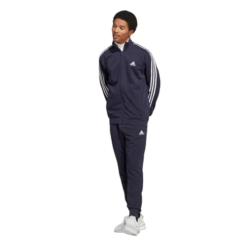 Bộ Thể Thao Nam Adidas Basic 3-Stripes French Terry Track Suit IC6765 Màu Xanh Navy Size 2XL