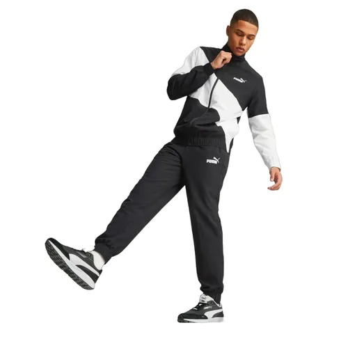 Thời trang - Bộ Thể Thao Nam Puma Power Woven Tracksuit Cl 673309-01S001L Black Men's Tracksuit Set Màu Đen Trắng Size M - Vua Hàng Hiệu